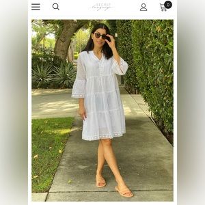 Secret-language mini dress